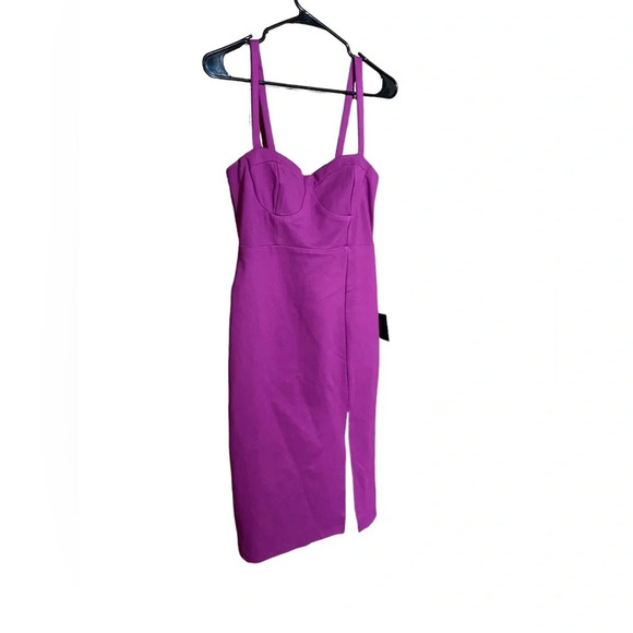 NWT Lulus Soiree Style Purple Sleeveless Bustier Bodycon Midi Dress Size‎ Medium - Picture 6 of 10